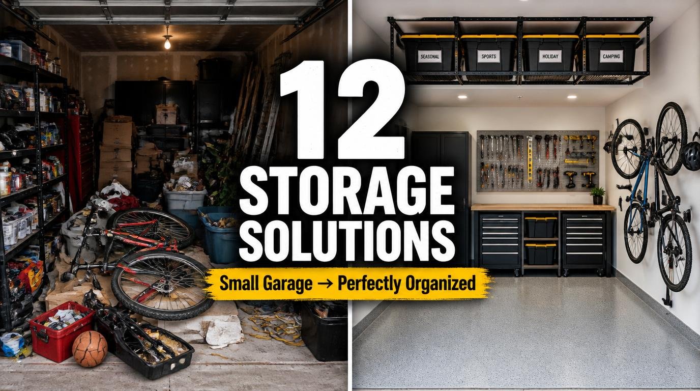 12 Creative Garage Storage Solutions for Small Spaces (Complete Guide)