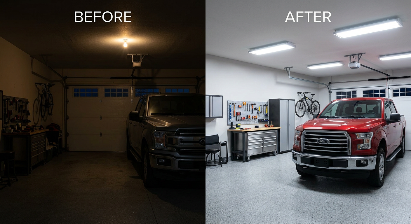 Garage Lighting Ideas That Improve Safety and Visibility