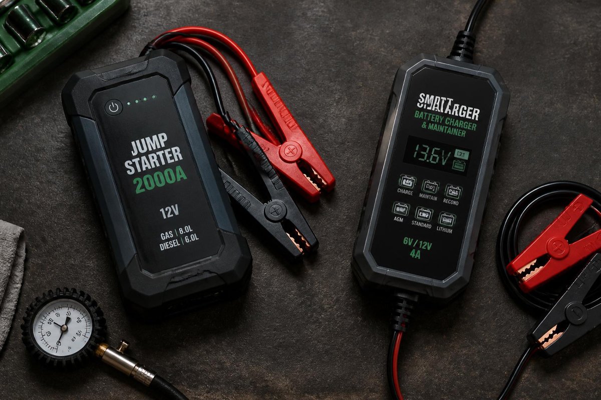 Best Car Battery Chargers & Jump Starters for the Garage Top 5 Picks